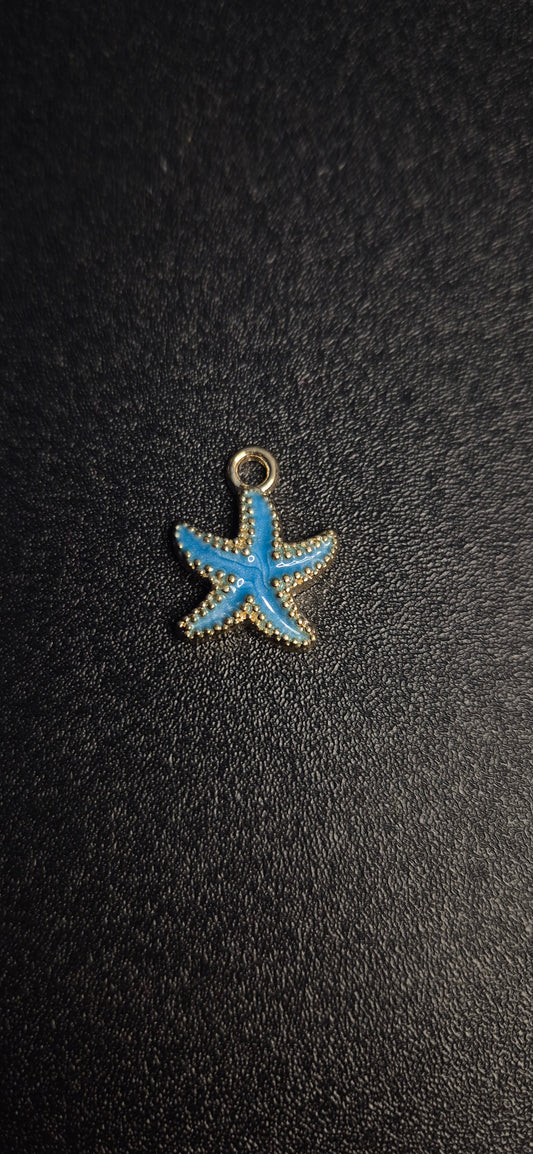 Breloque Étoile de mer Bleu