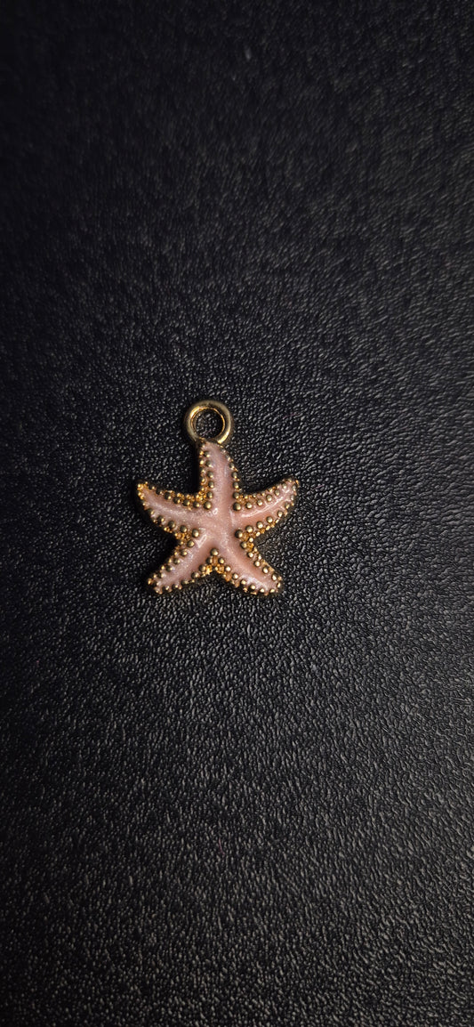 Breloque Étoile de mer Rose pale
