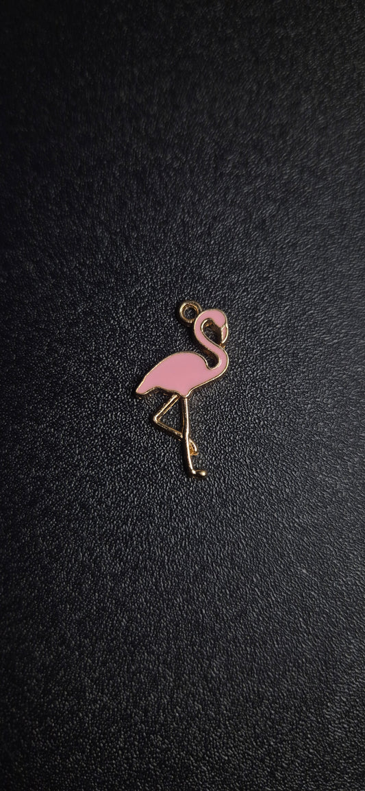 Breloque Flamant Rose Rose pâle