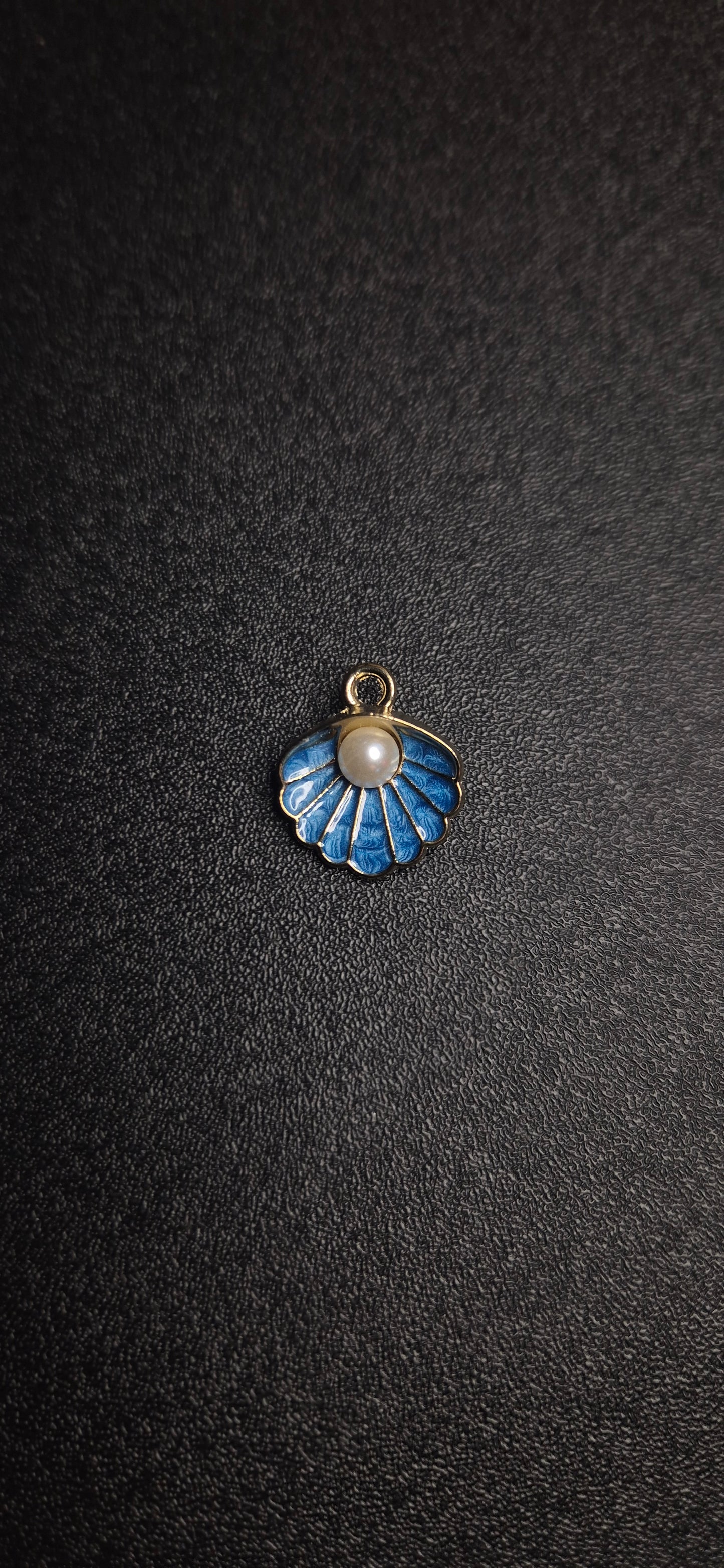 Breloque Coquillage Bleu