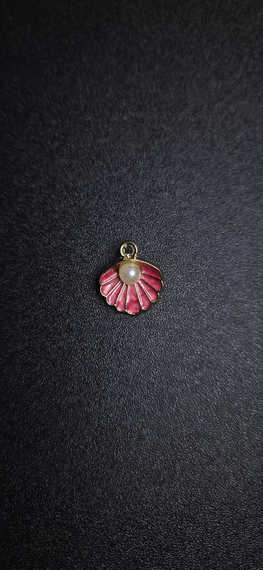 Breloque Coquillage Rose